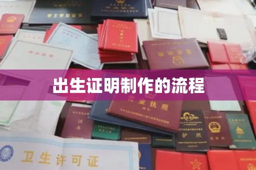 环江出生证明制作的流程